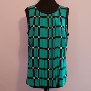 Michael Kors Ellington Pleated Blouse